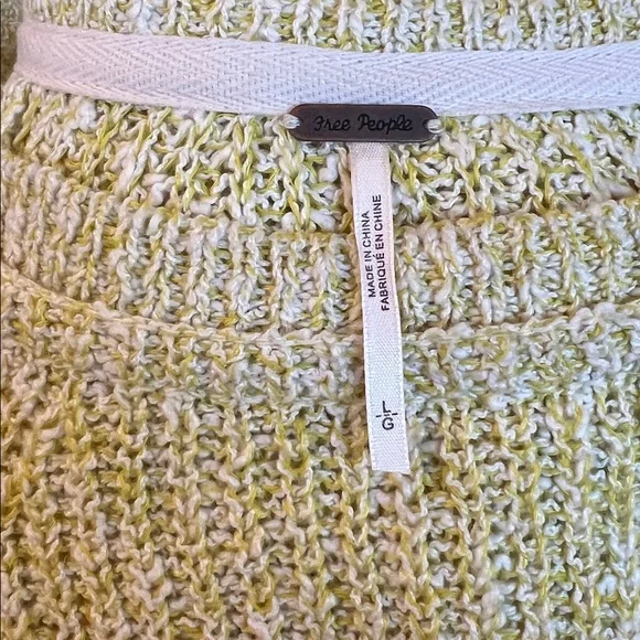 Free People Electric City Cotton Linen Blend Pullover Sweater - Picture 3 of 8